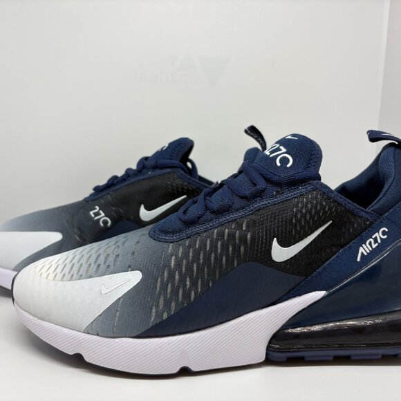 Men's Nike Air Max 270 - Blue, White, and Black - Picture 5 of 6